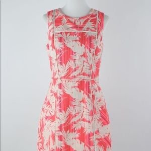 J. Crew Neon Pink Brocade Sheath Dress, sz 00